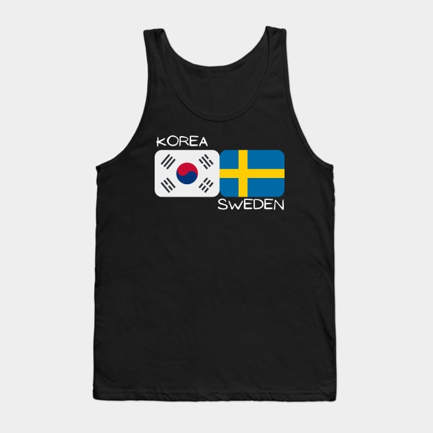 Korean Swedish - Korea, Sweden Tank Top by The Korean Rage